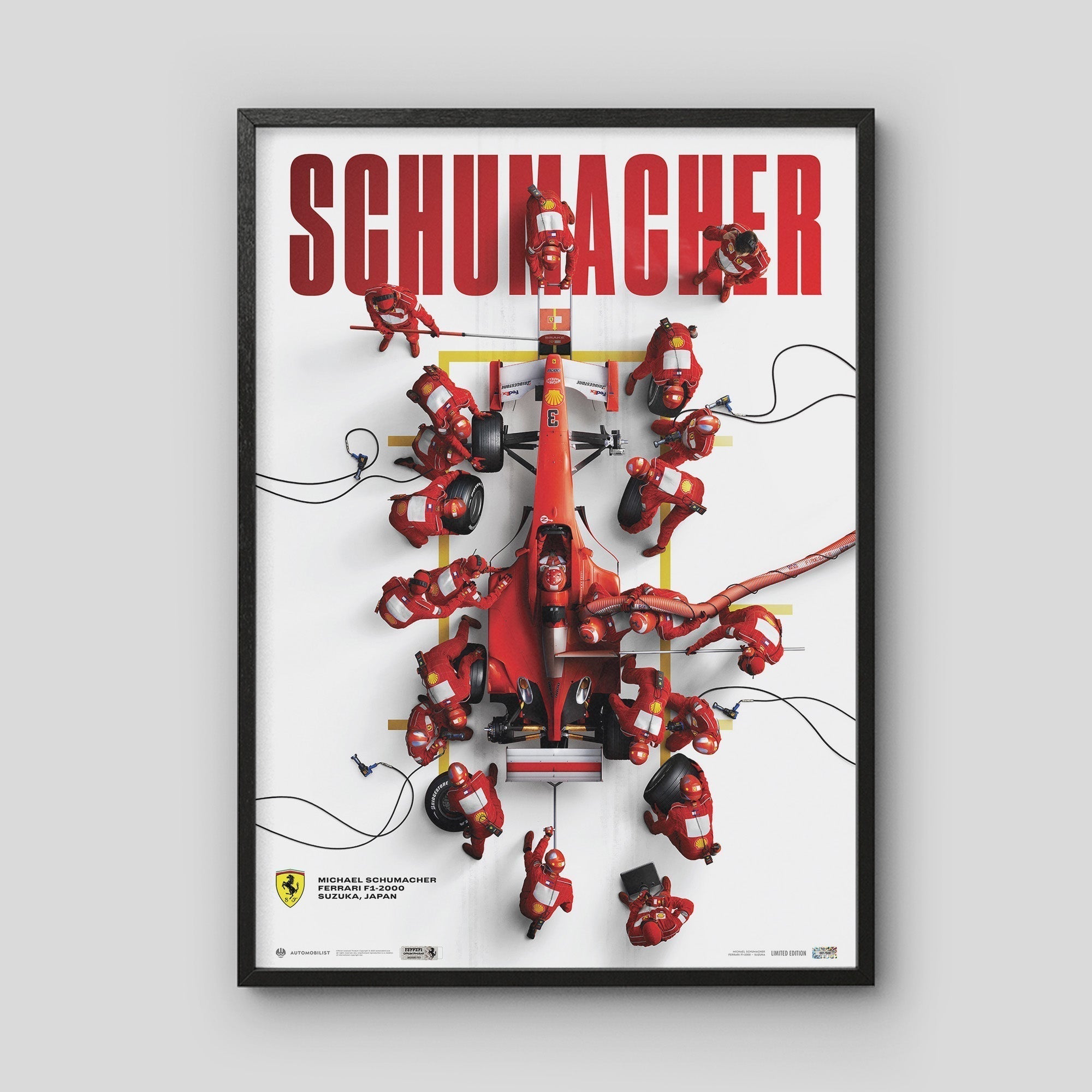 Ferrari F1-2000 Pit Stop - Michael Schumacher Japanese GP 2000 | Collector’s Edition | Large