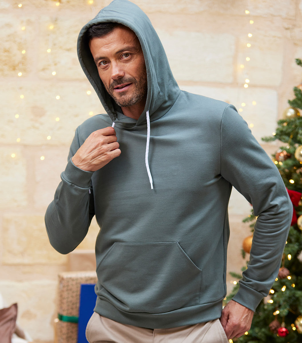 Sweat à capuche Homme Sauge - Intemporel