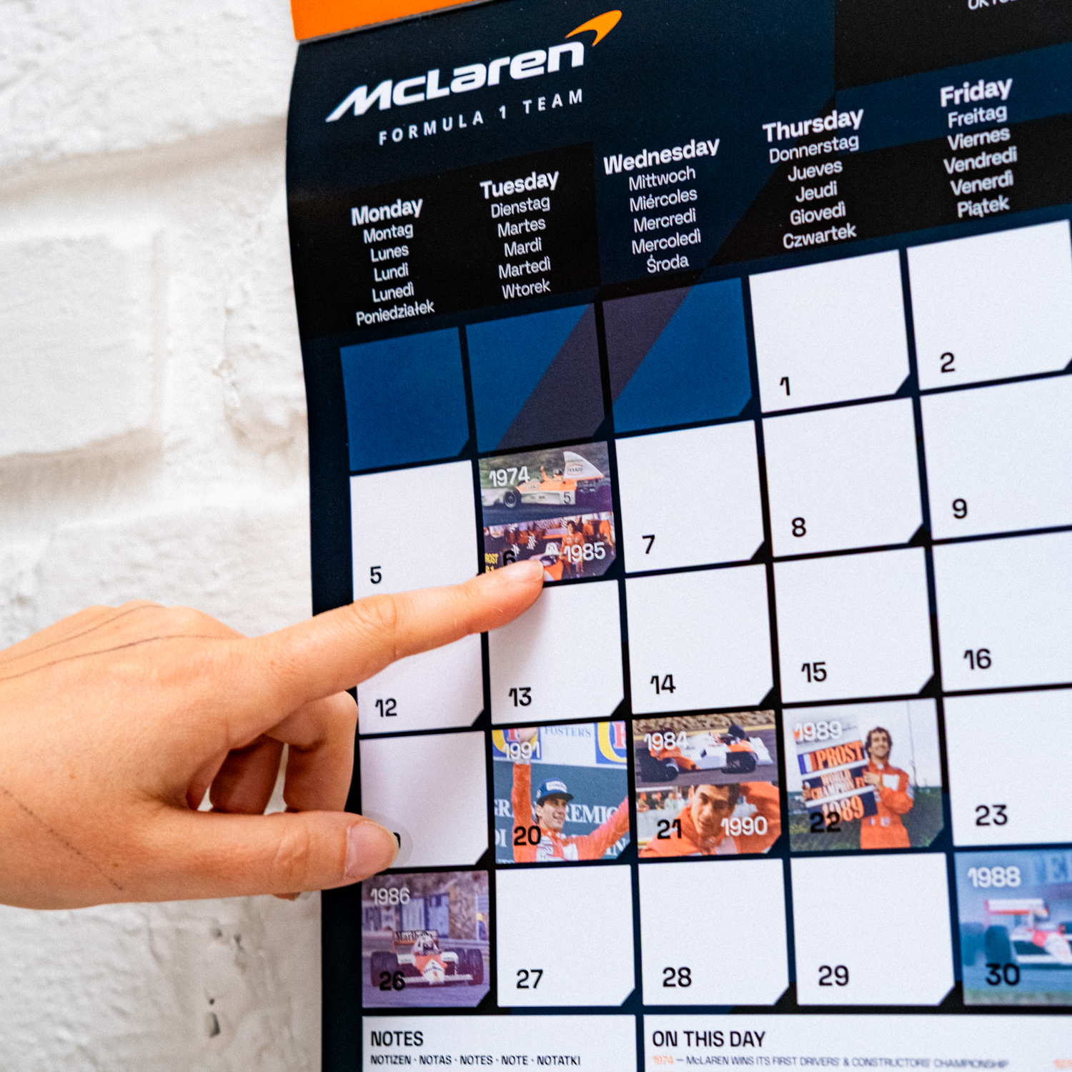 Official 2026 McLaren F1 Wall Calendar