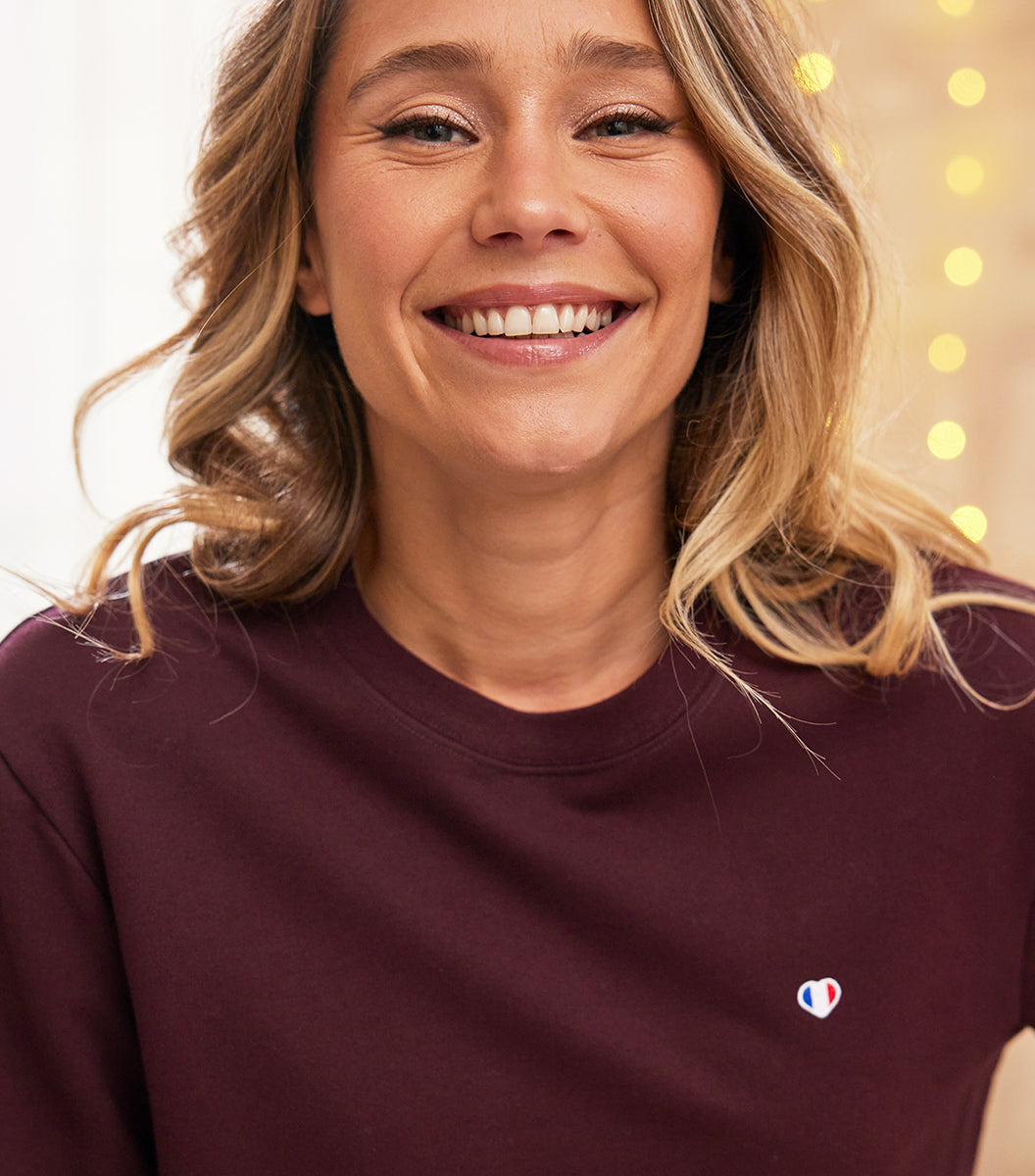 Sweat Femme Bordeaux - Iconique