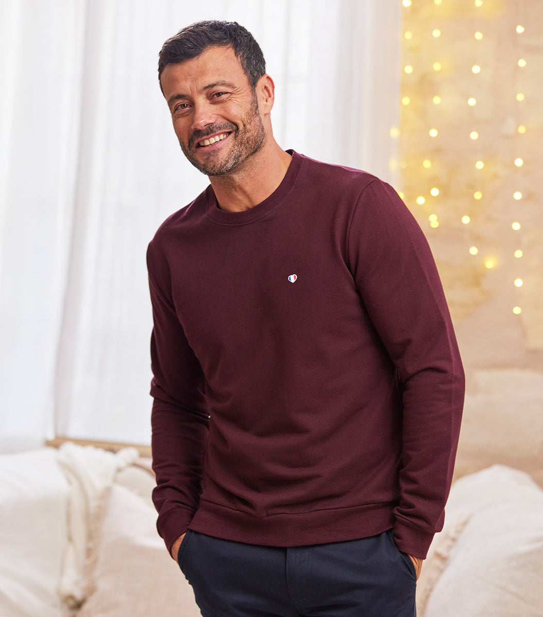 Sweat Homme Bordeaux - Iconique