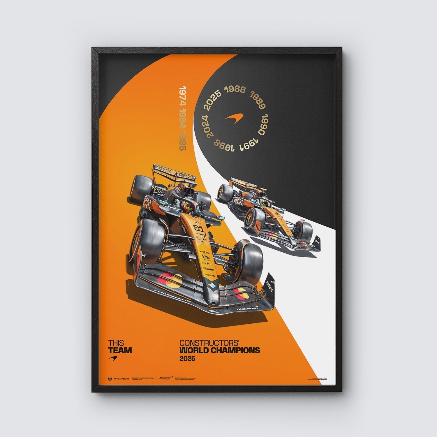 2025 Constructors World Champions | Official Poster | Large