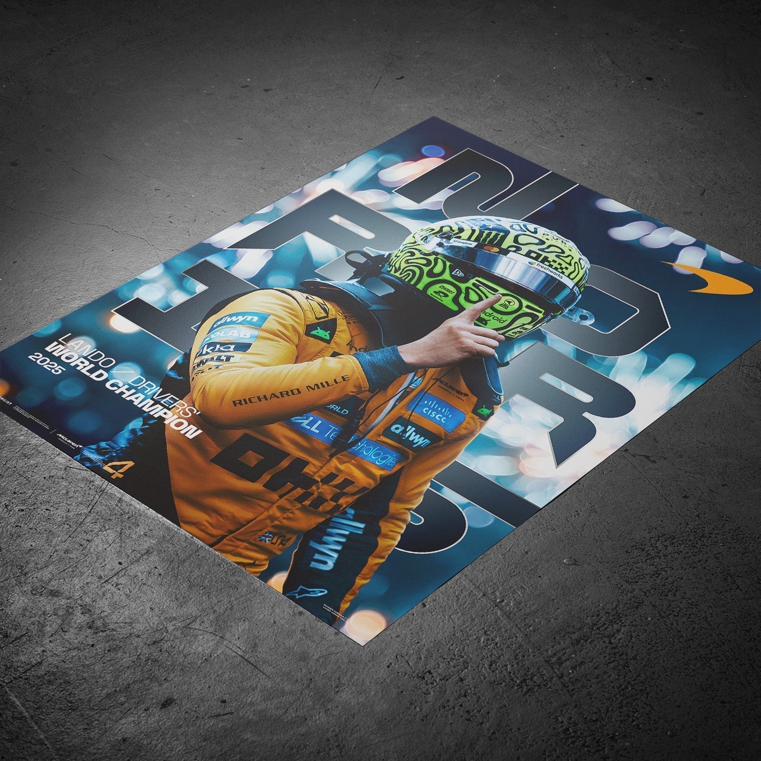 Lando Norris | Drivers' World Champion 2025 | Official Poster