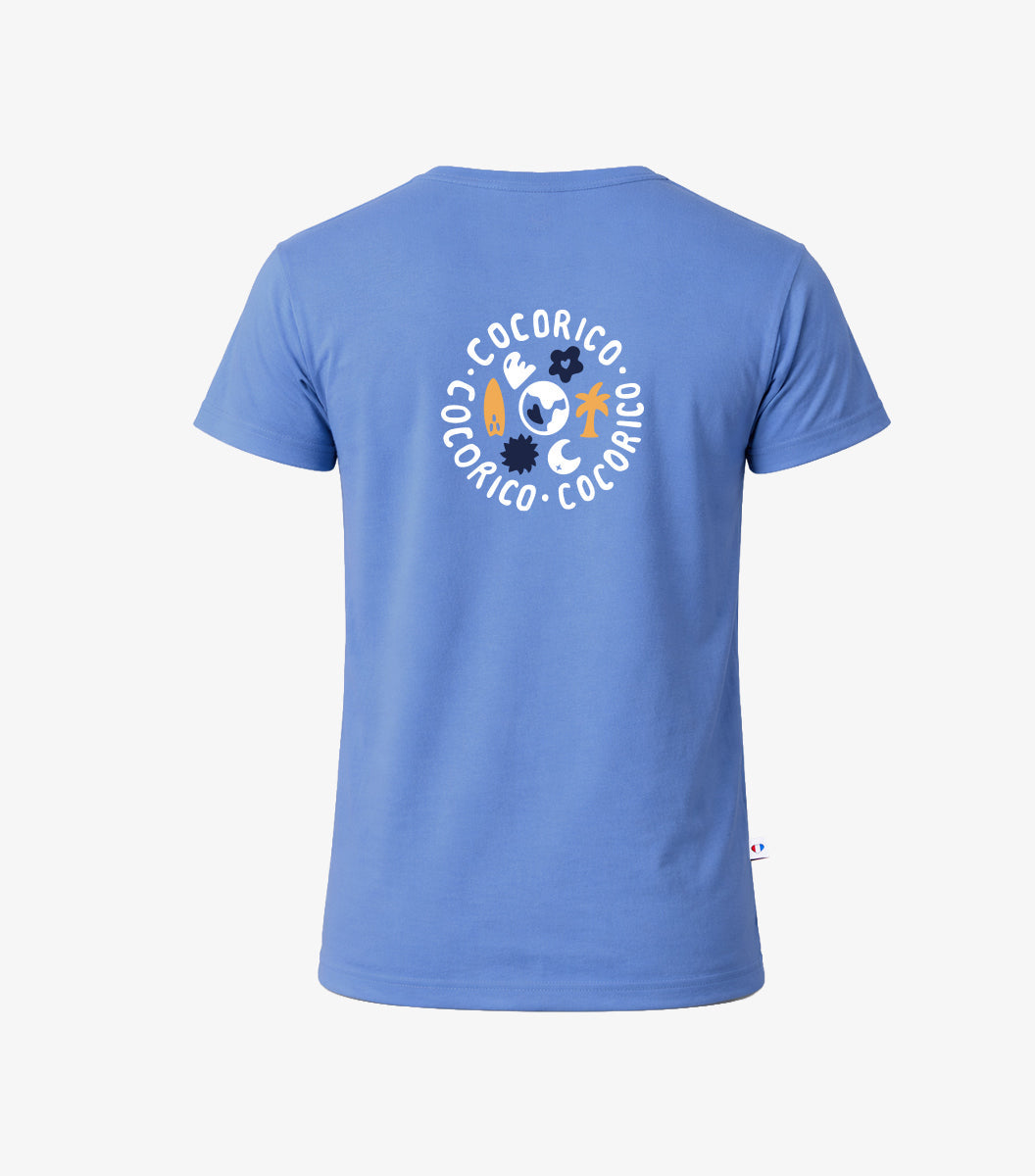 T-shirt Pyjama Homme Bleu Riviera - Voyage