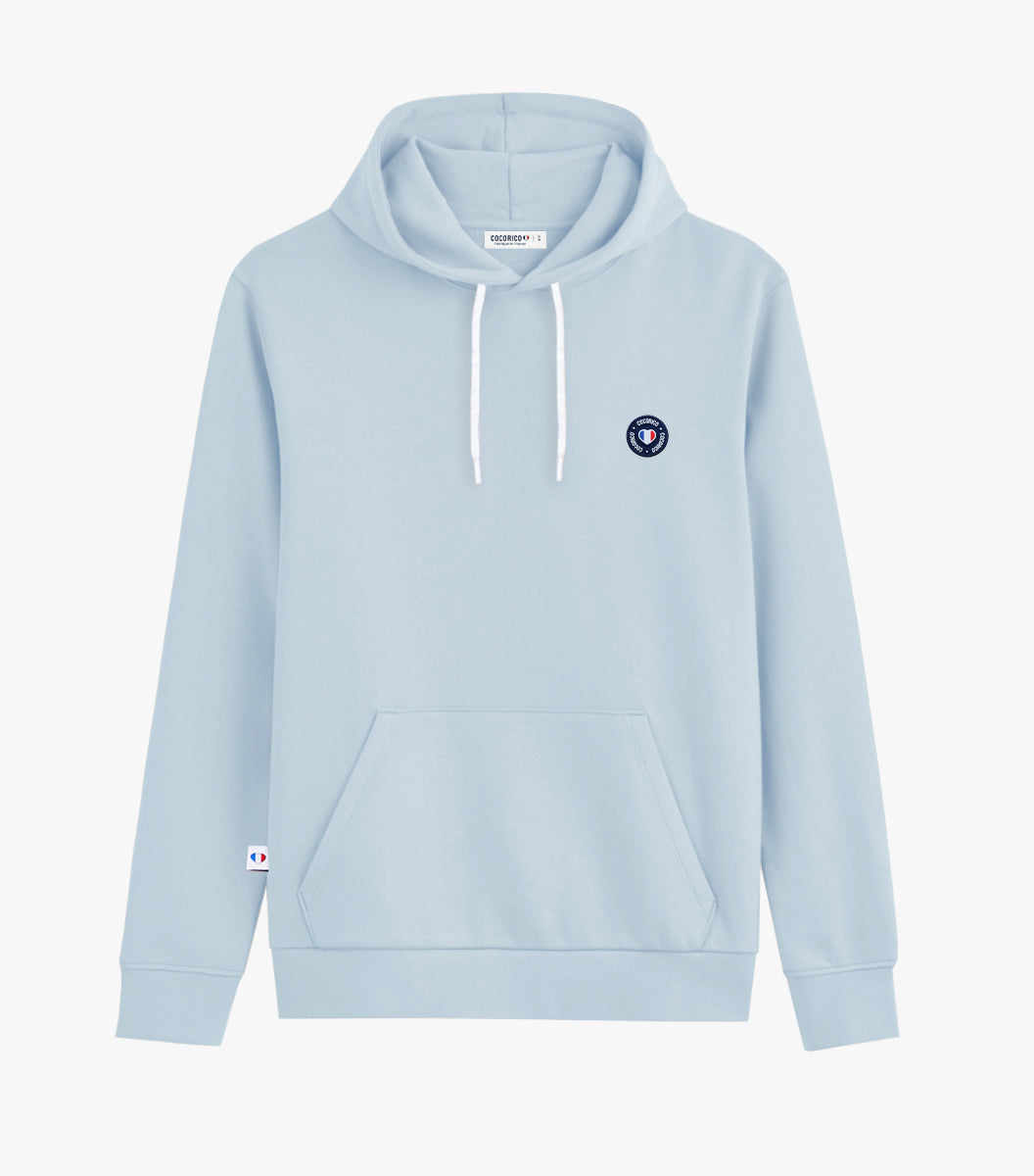 Sweat à capuche Homme Ciel - Blason