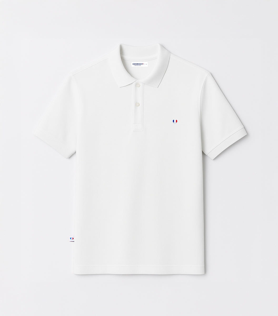 Polo Homme Blanc - Iconique
