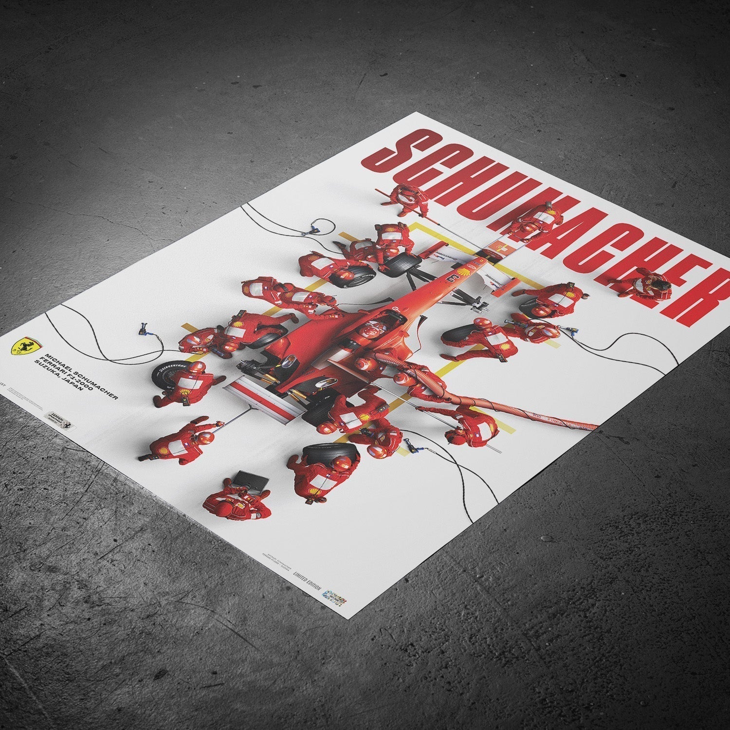Ferrari F1-2000 Pit Stop - Michael Schumacher Japanese GP 2000 | Collector’s Edition | Large