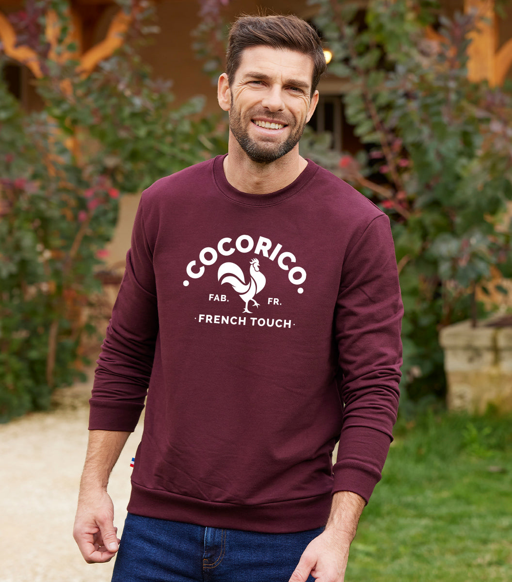 Sweat Homme Bordeaux - Coq Français