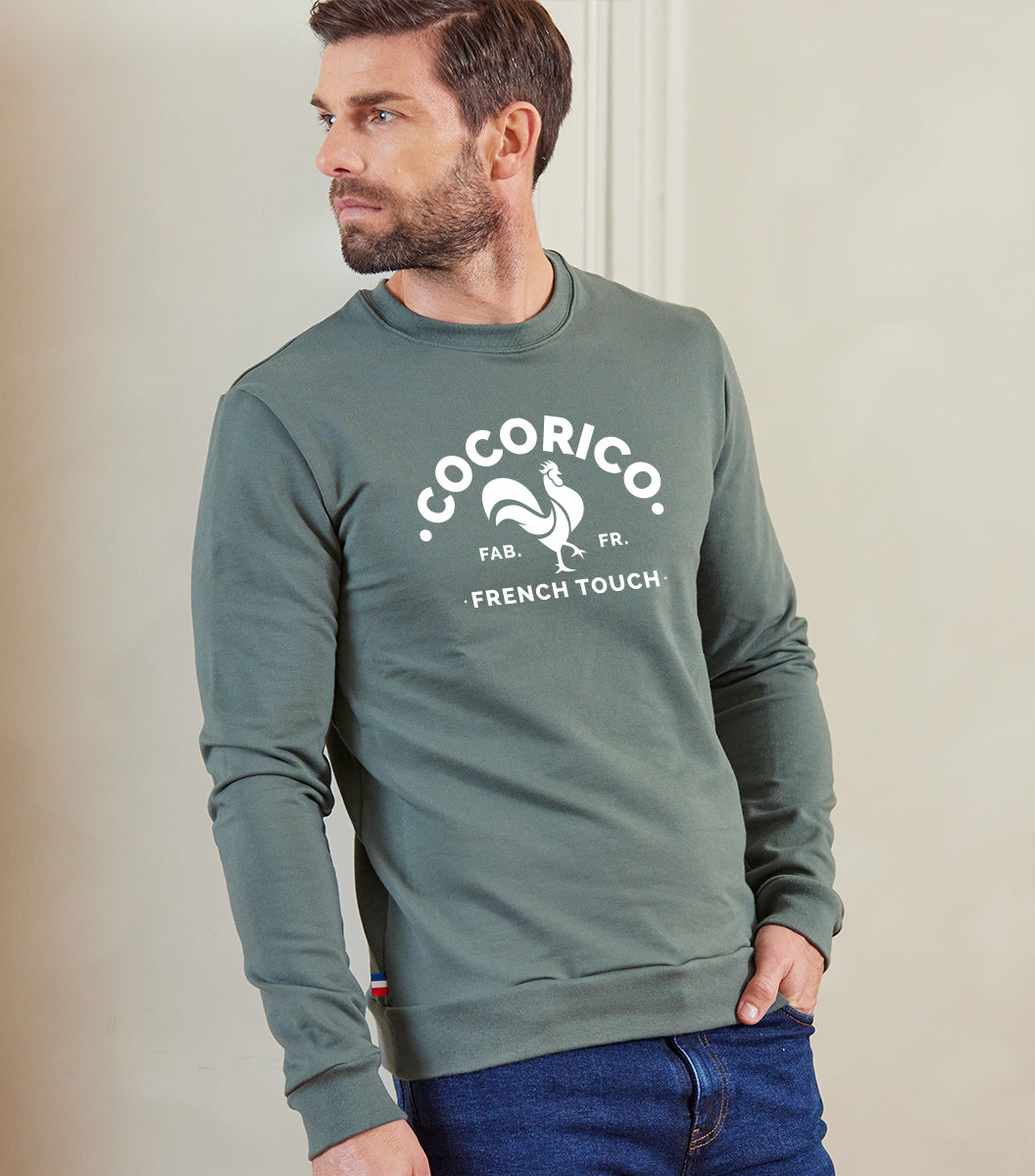 Sweat Homme Sauge - Coq Francais