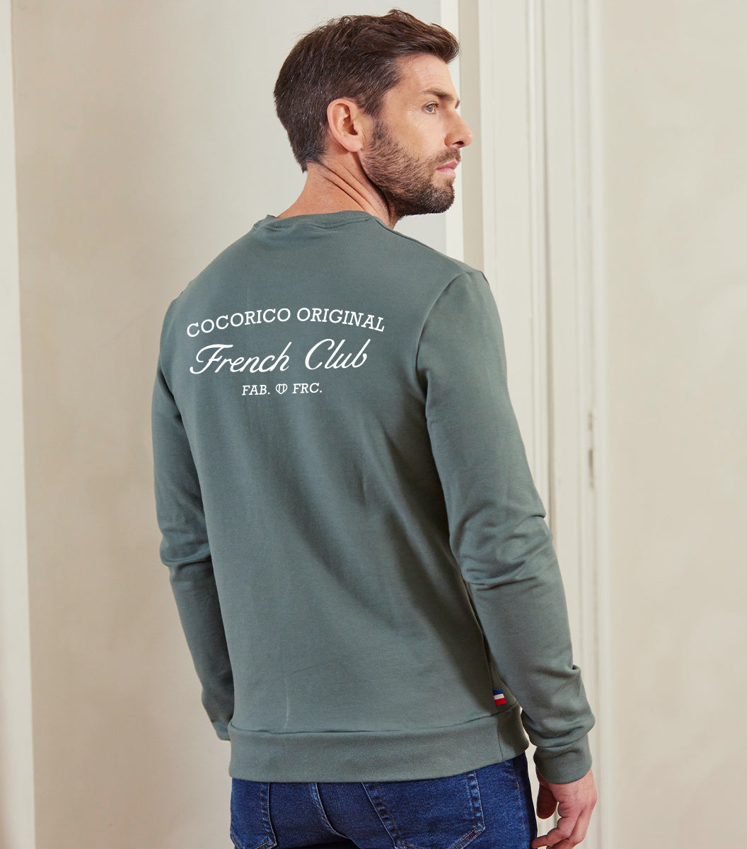 Sweat Homme Sauge - French Club