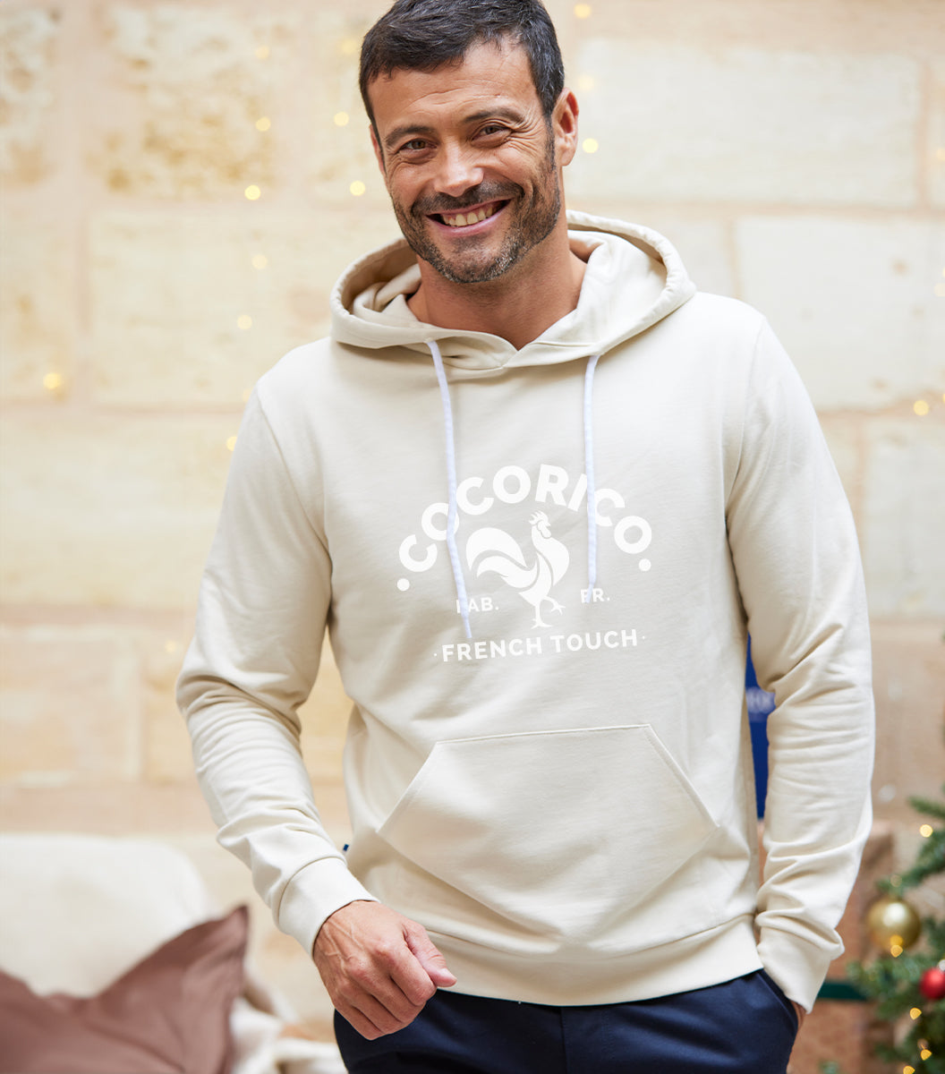 Sweat à capuche Homme Sable - Coq Français