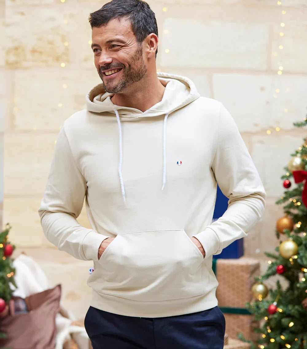 Sweat à capuche Homme Sable - Iconique