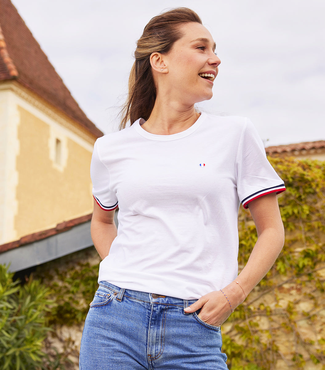 T-shirt Femme Supporter Blanc - Iconique