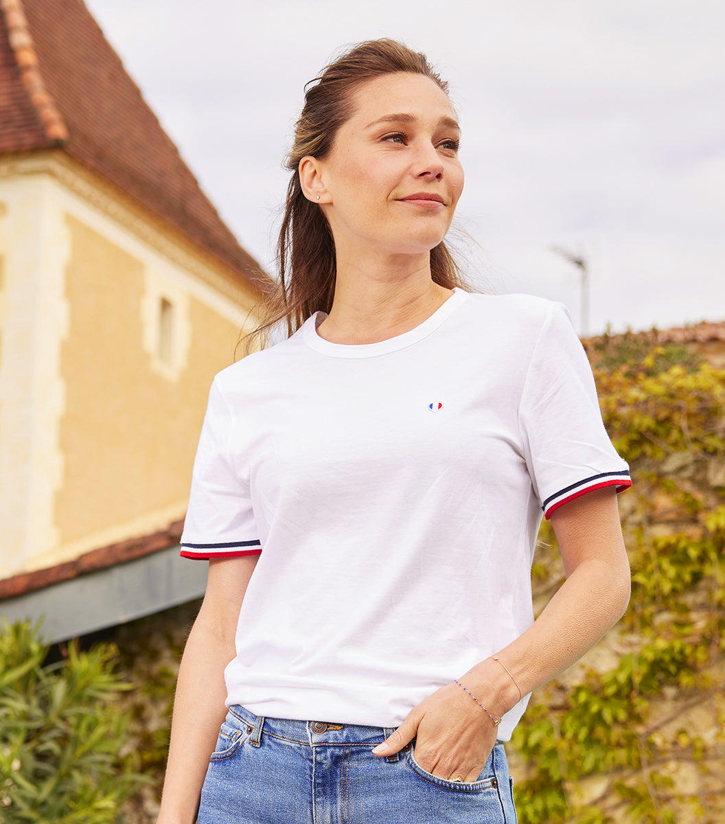 T-shirt Femme Supporter Blanc - Iconique