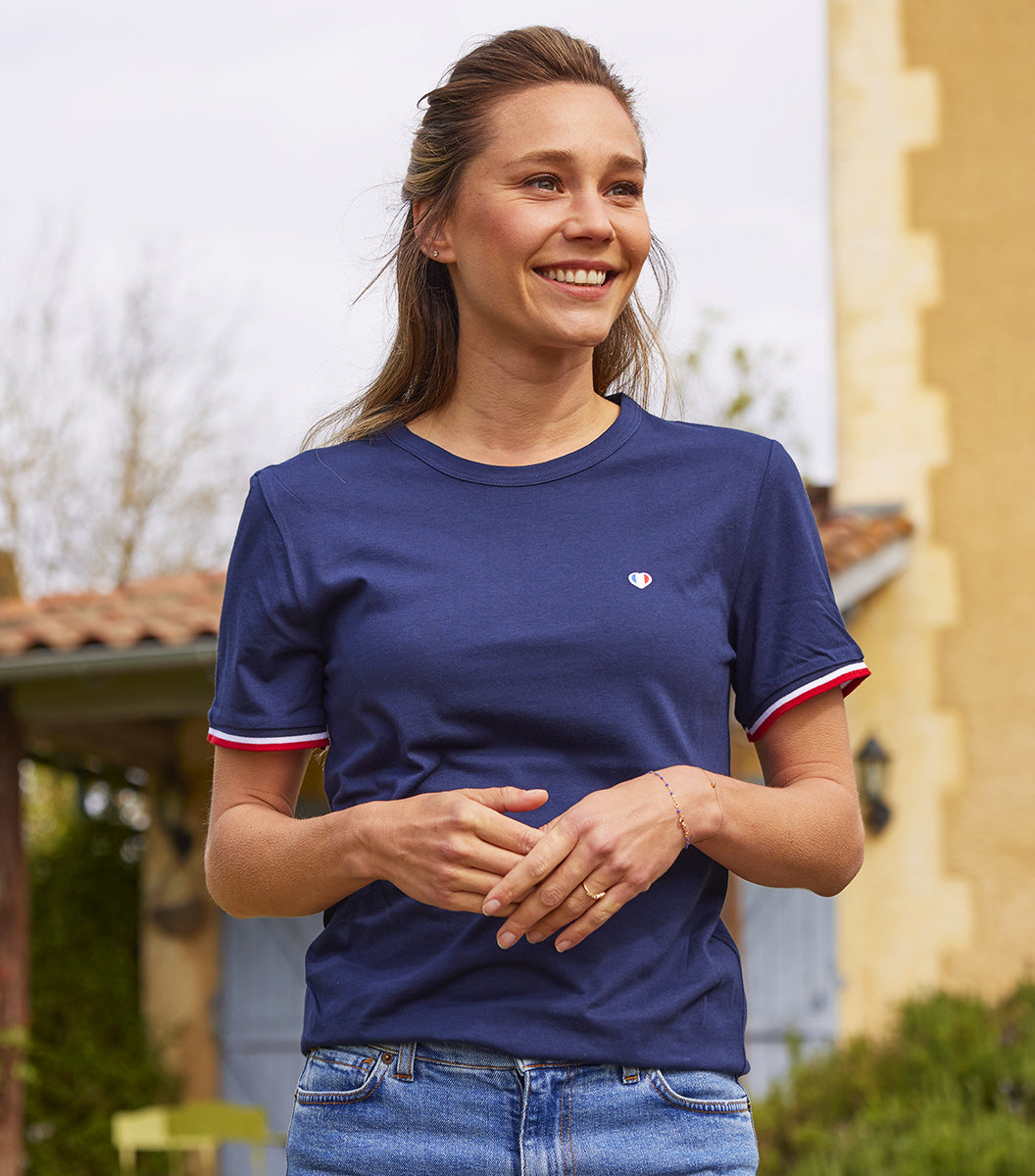 T-shirt Femme Supporter Marine - Iconique