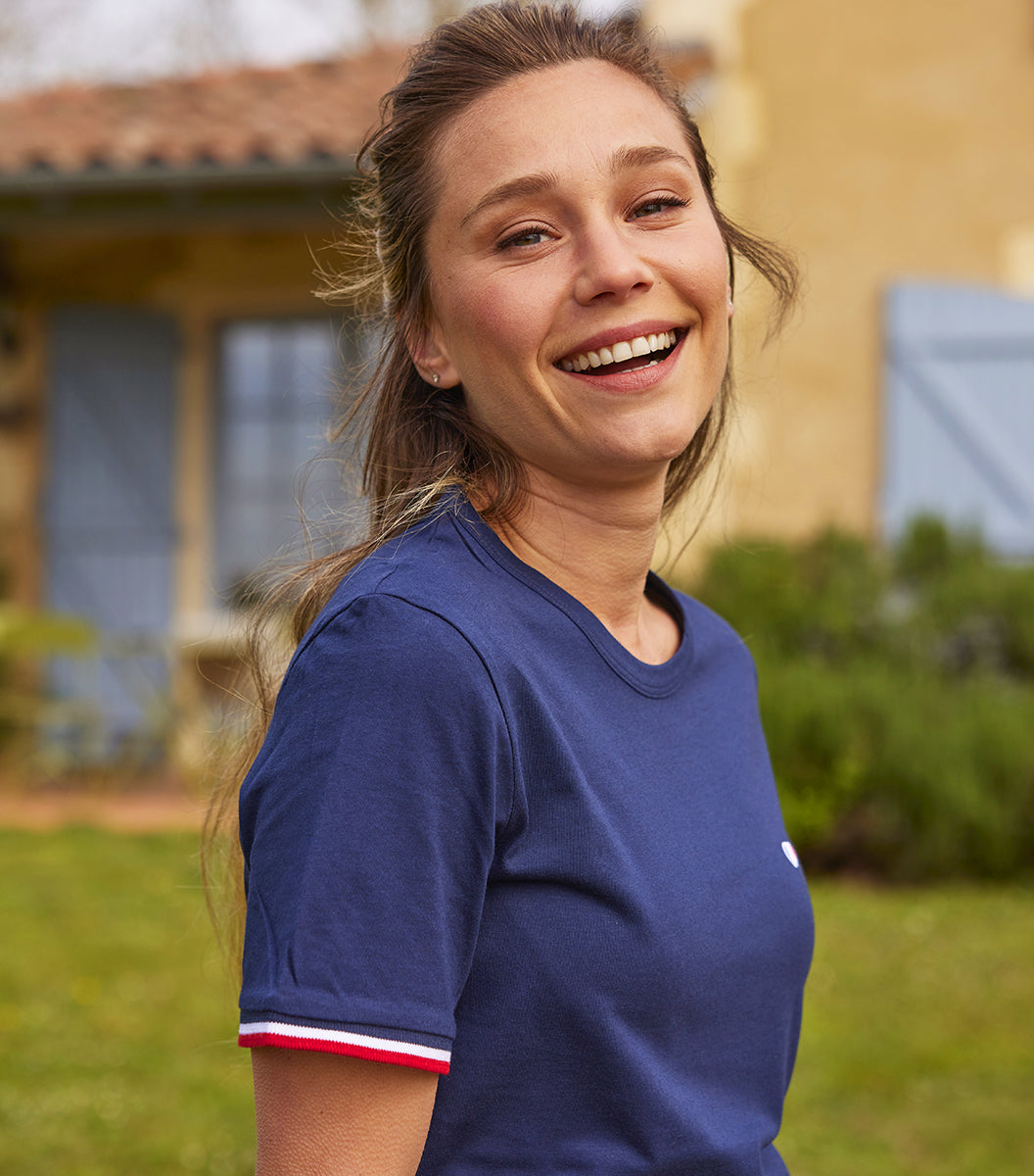T-shirt Femme Supporter Marine - Iconique