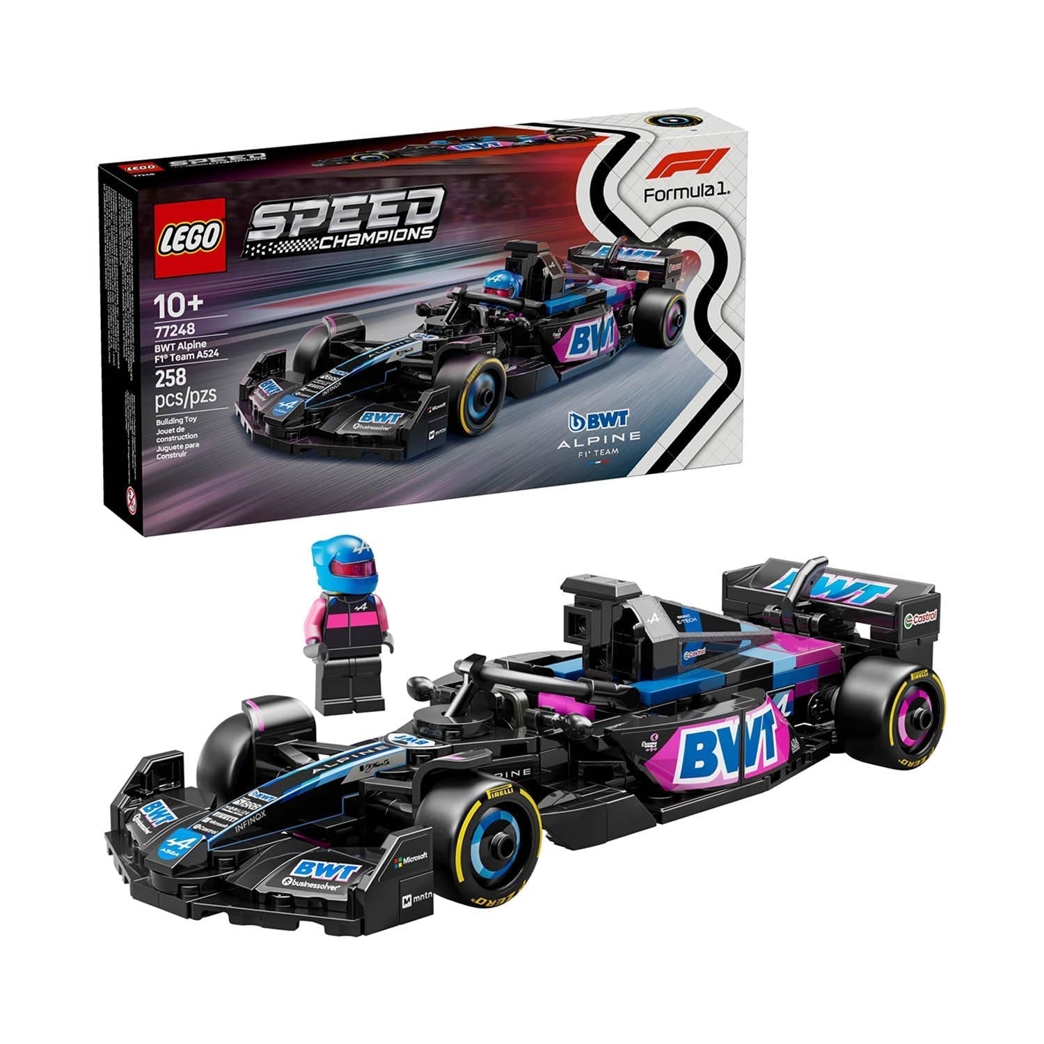 Alpine F1 A524 2024 1:25 Lego Car Model