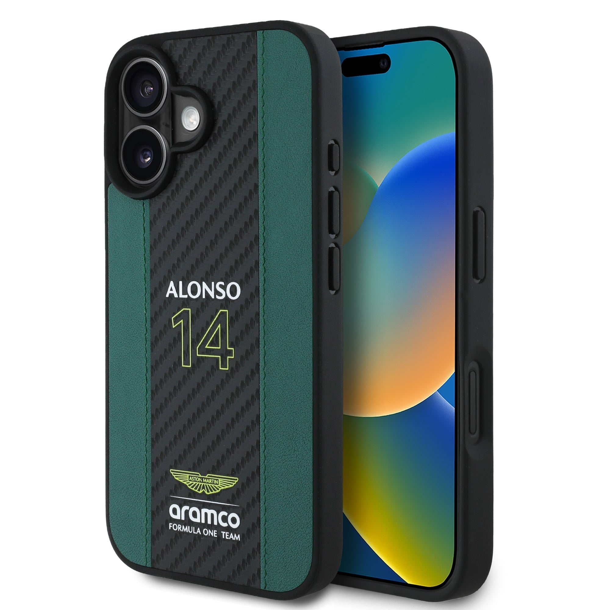 Alonso iPhone Case with Carbon Fiber Stripe