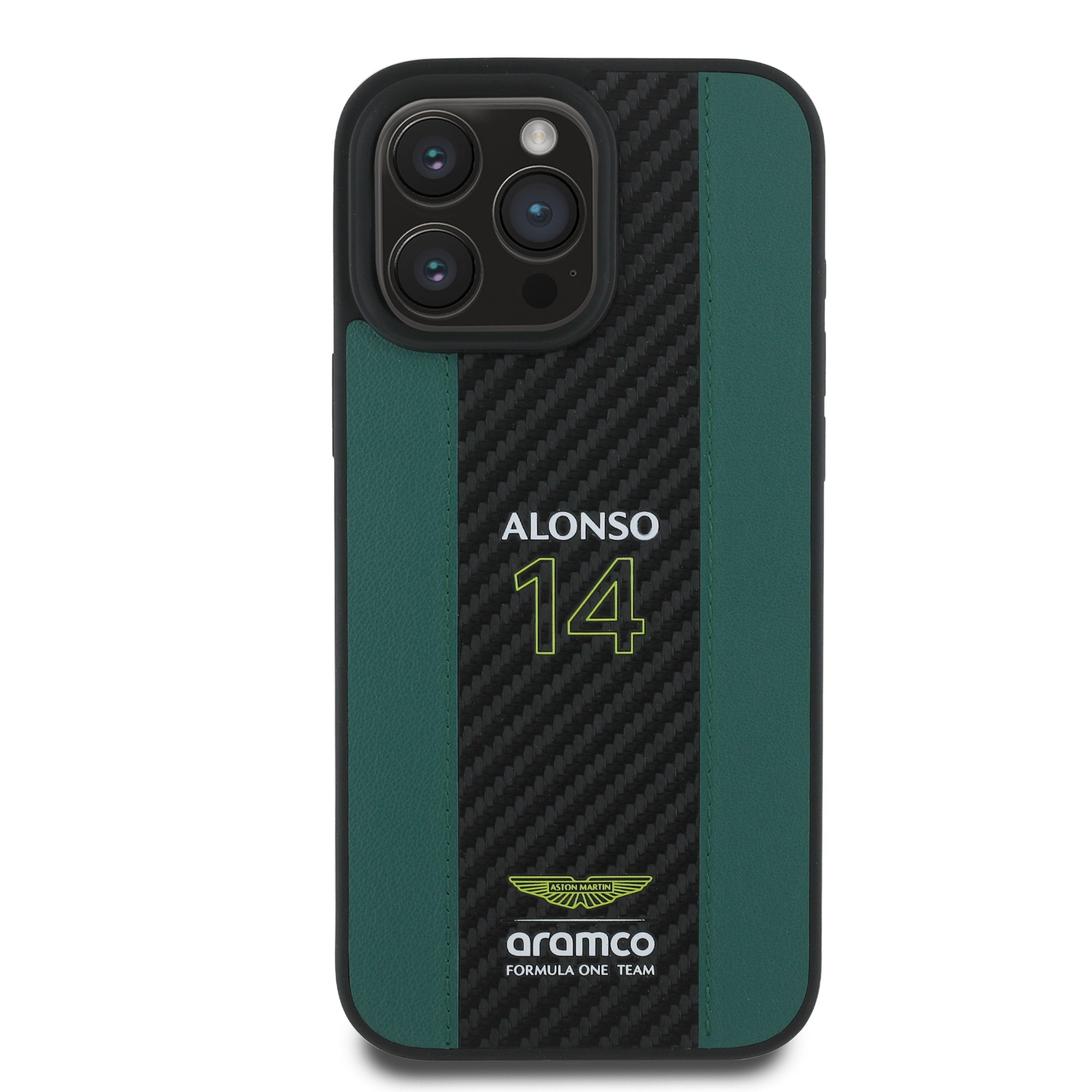 Alonso iPhone Case with Carbon Fiber Stripe