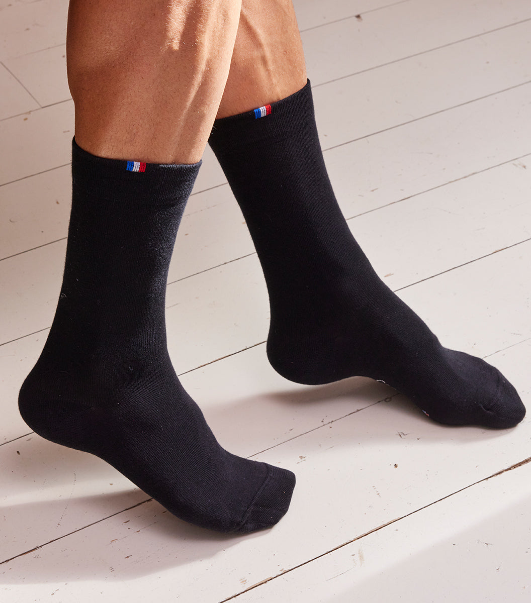 Chaussettes Homme Noir x3 - Pack Intemporel