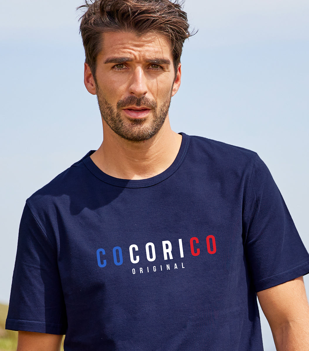 T-shirt Homme Marine - Signature