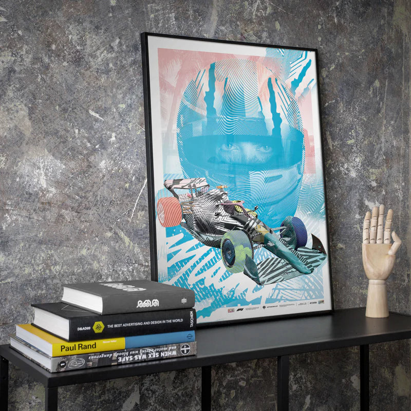 Miami Edition | 2ALAS Artist Series Blue | Formula 1 Poster | Large
