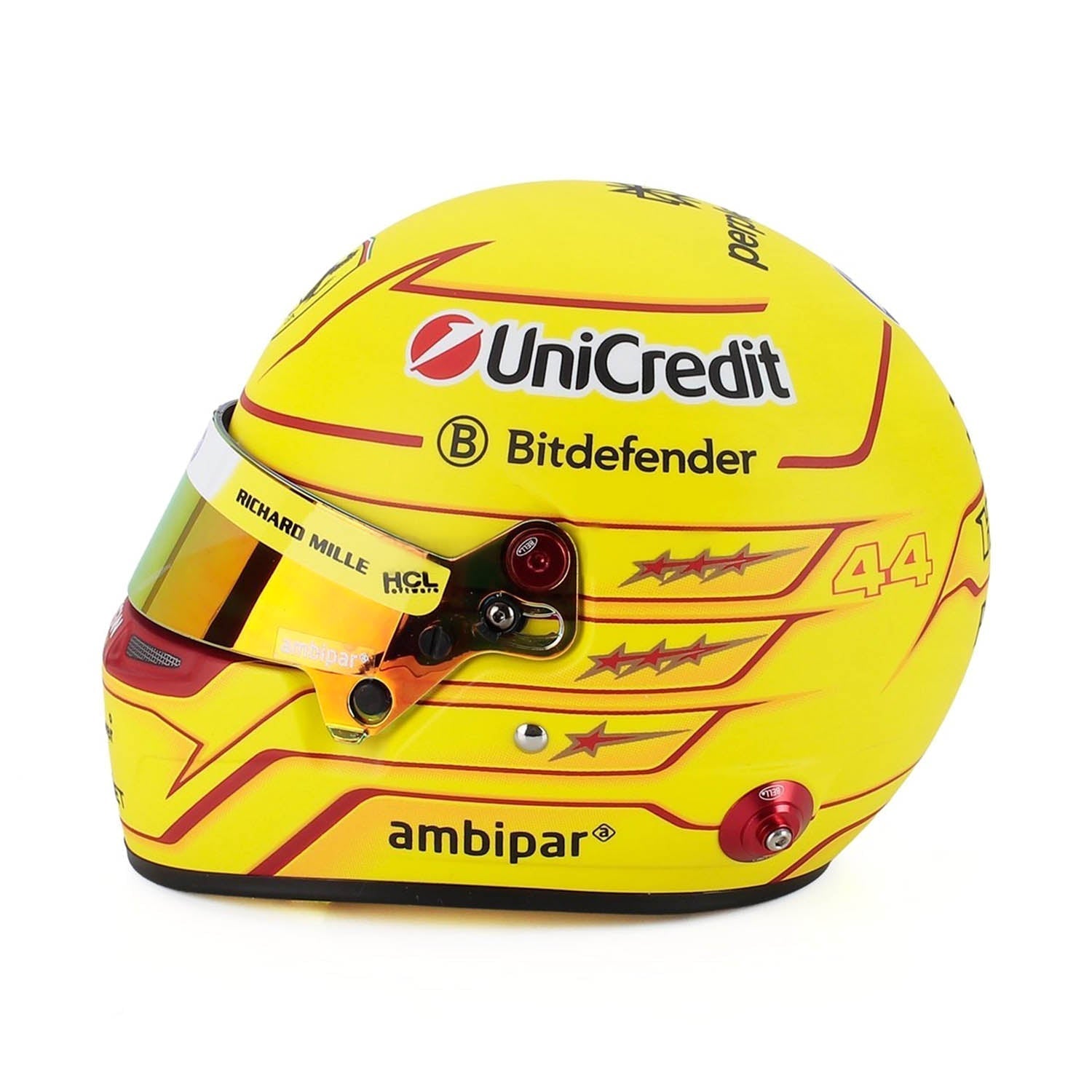 #44 Hamilton 2025 1:2 Mini Helmet by Bell