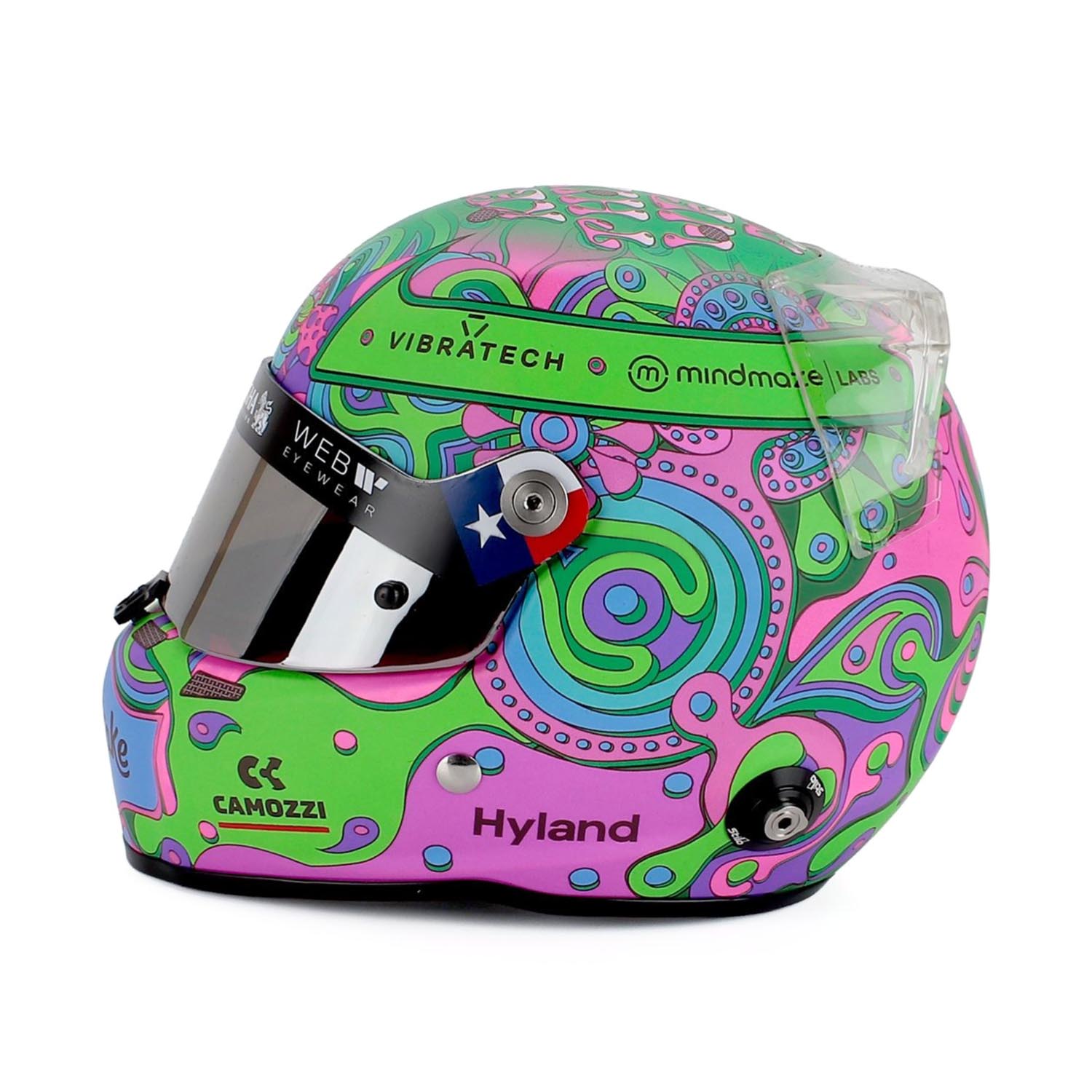#77 Bottas Austin GP 2024 "Keep It Weird" 1:2 Mini Helmet