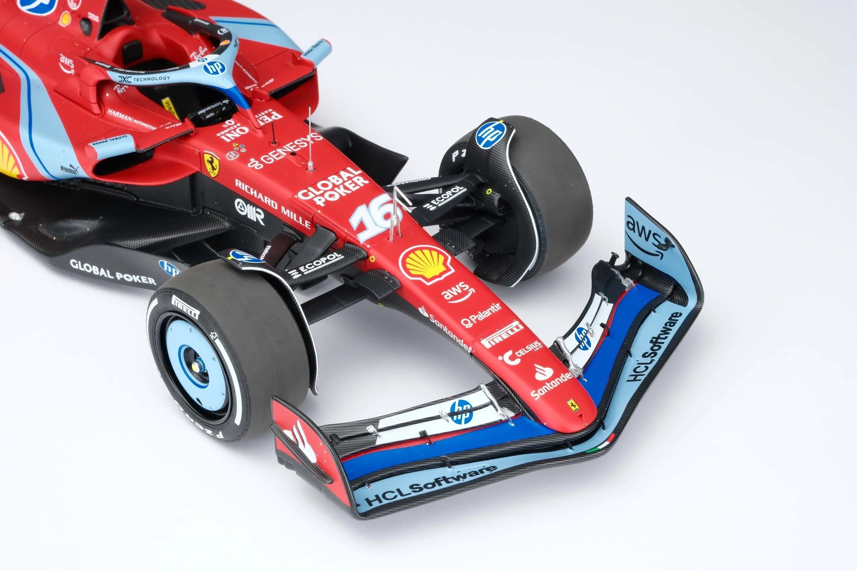 #16 Leclerc SF24 Miami GP 2024 1:18 Car Model by Amalgam