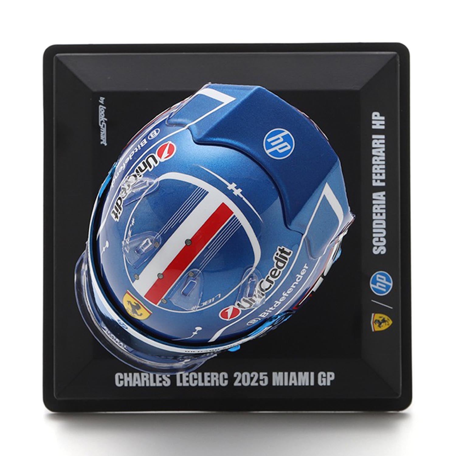 #16 Leclerc Miami GP 2025 1:5 Mini Helmet