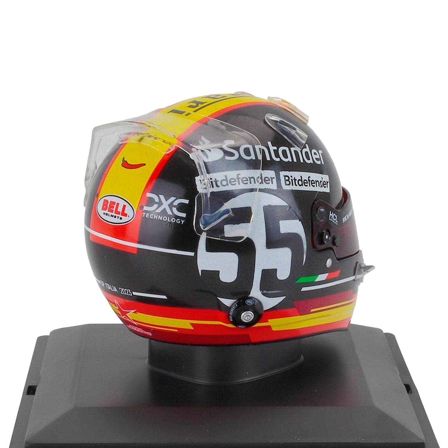 #55 Sainz 2023 Monza GP 1:5 Mini Helmet