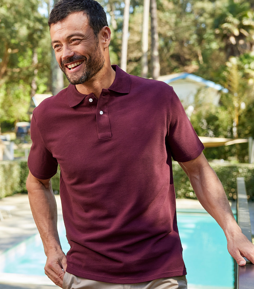 Polo Homme x3 - Pack Marine/Bordeaux/Sapin