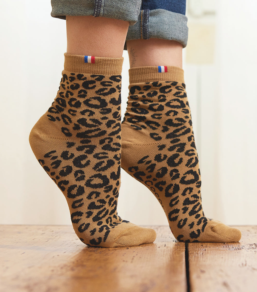 Chaussettes Femme x2 - Pack Léopard