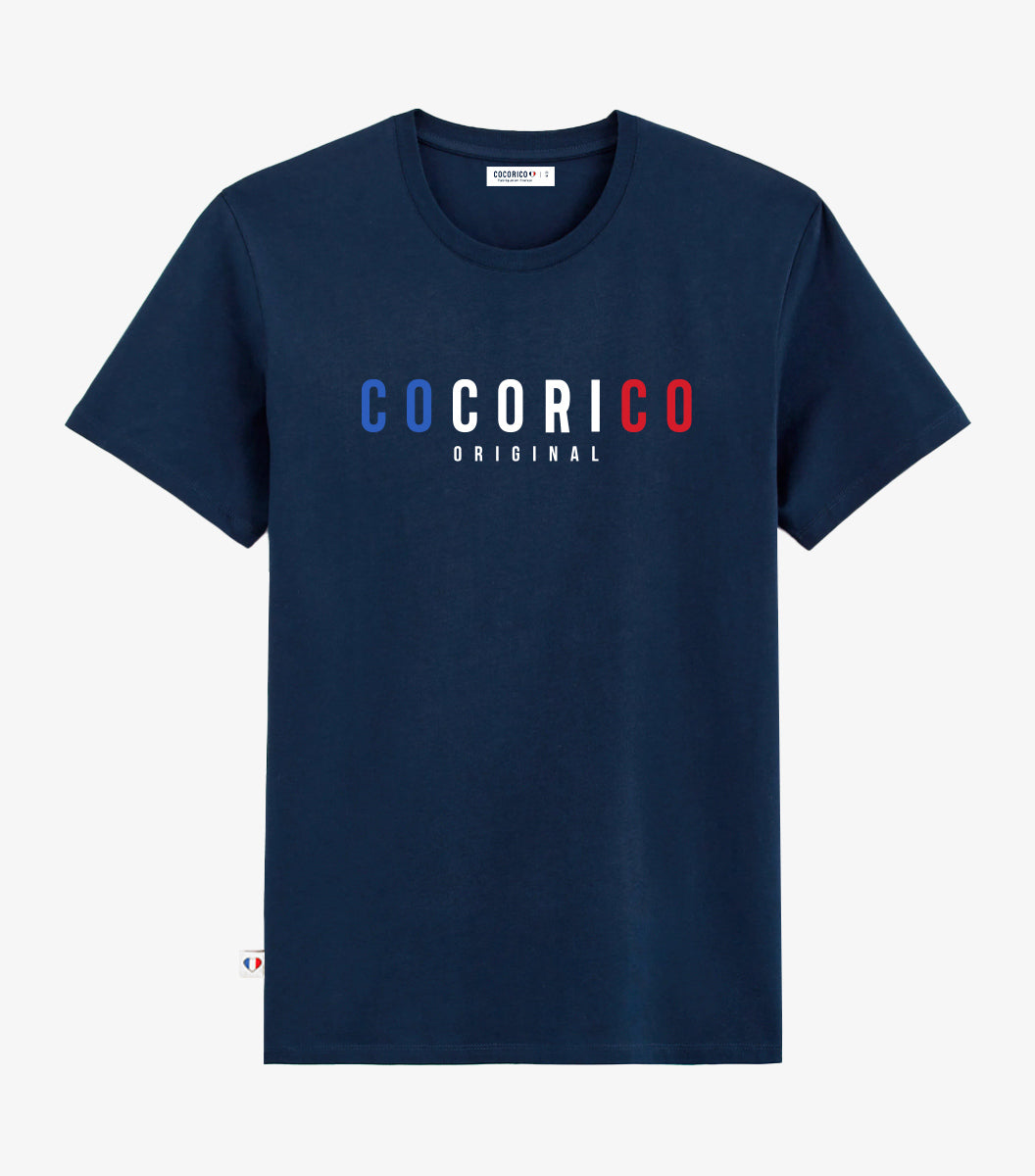 T-shirt Homme Marine - Signature