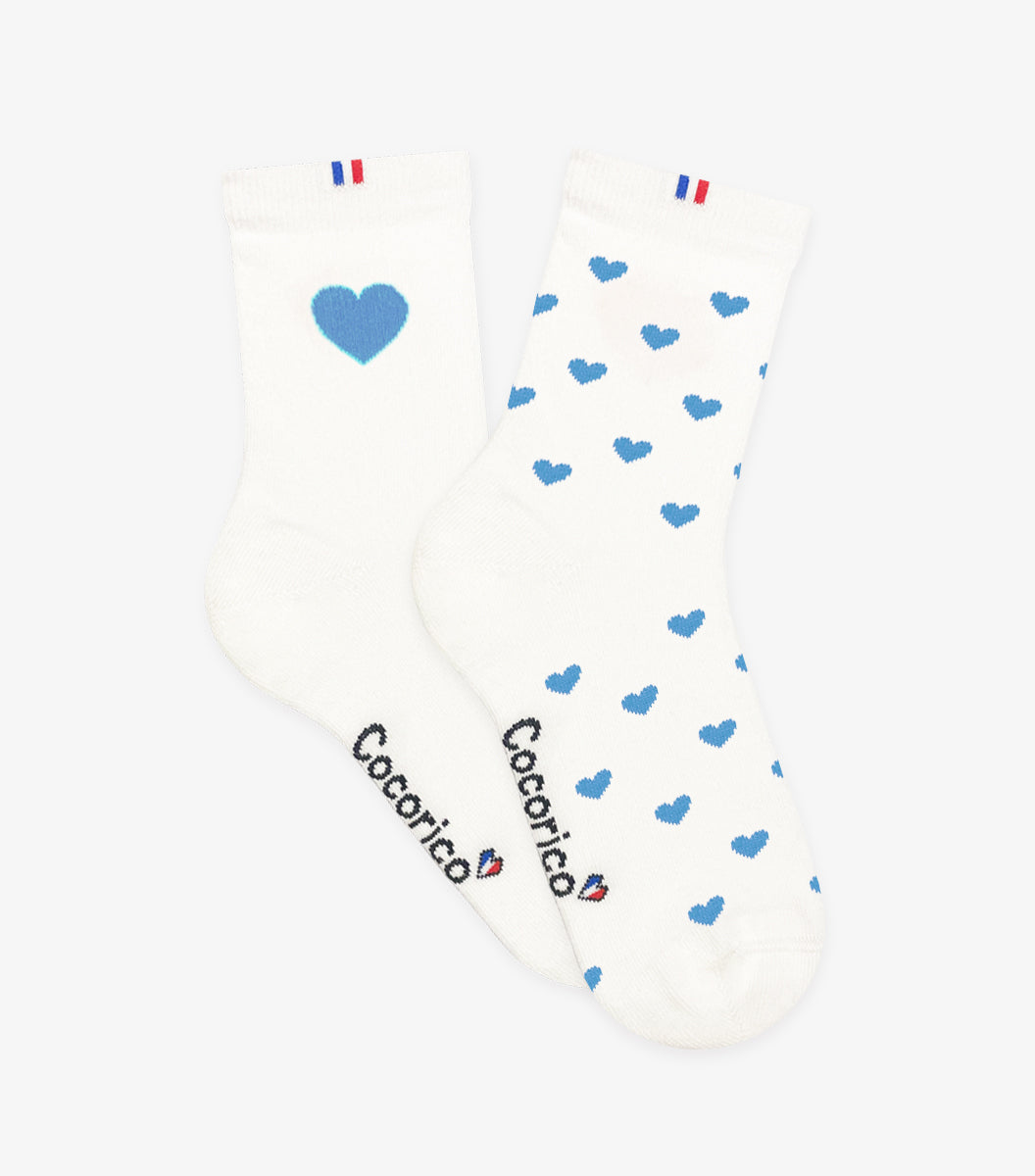 Chaussettes Femme x2 - Pack Cœur Ciel