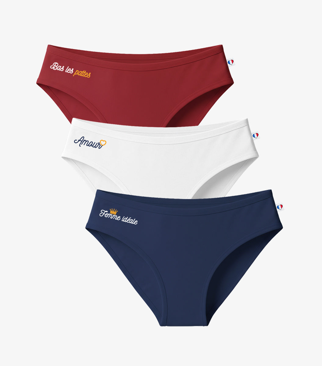 Culotte Femme x3 - Pack Femme Ideale