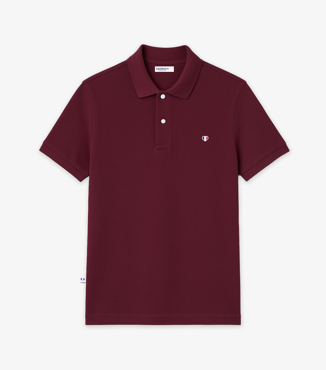 Polo Homme Bordeaux - Iconique