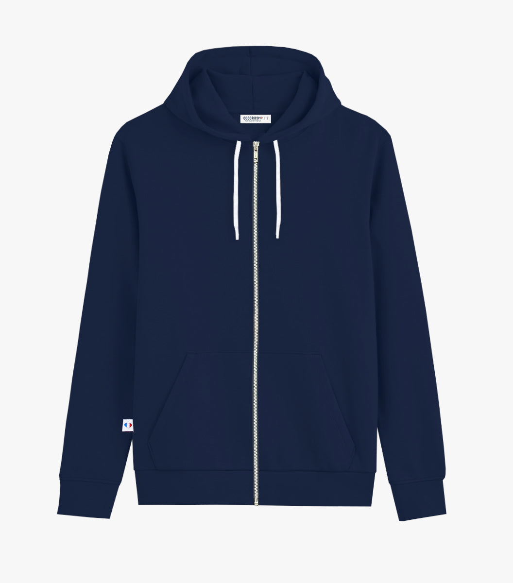 Sweat zippé Femme Marine - Intemporel