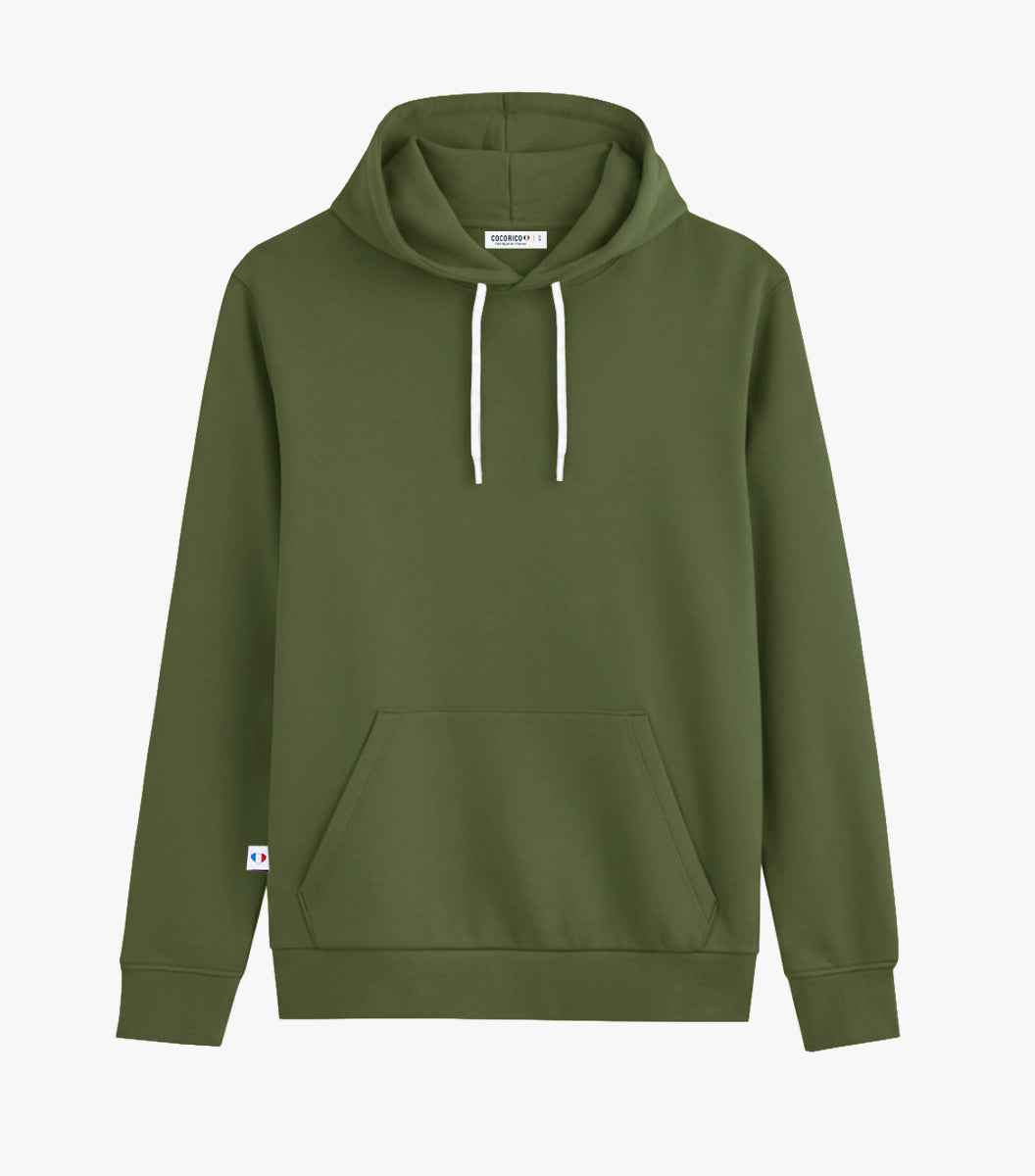 Sweat à capuche Femme Kaki - Intemporel