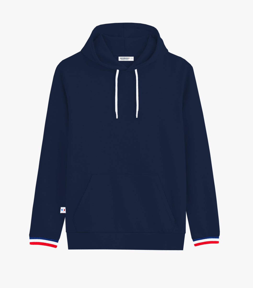 Sweat à capuche Homme Supporter Marine - Intemporel
