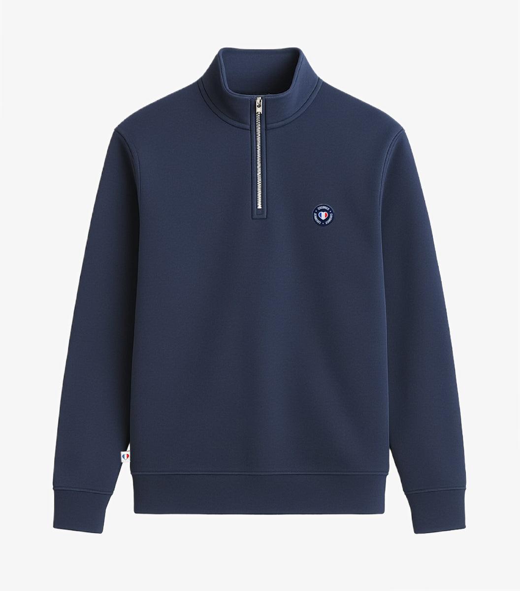 Sweat Camionneur Femme Marine - Blason