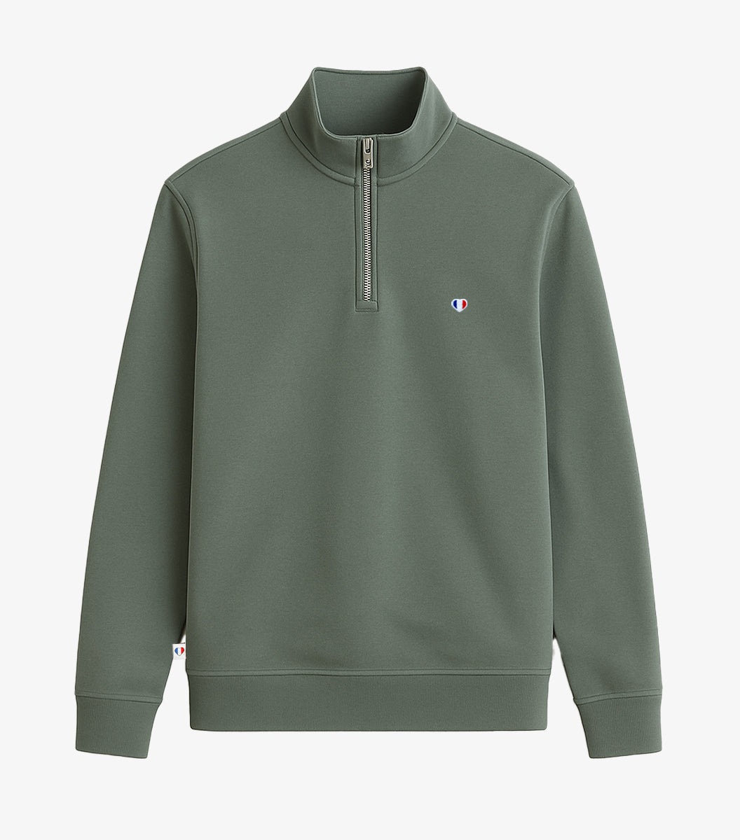 Sweat Camionneur Homme Sauge - Iconique