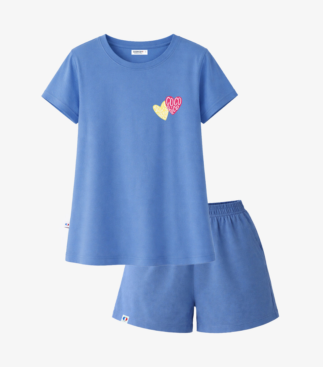 Ensemble Pyjama Femme Bleu/Bleu - Jolis Rêves