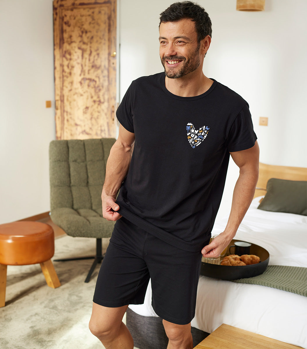 Ensemble Pyjama Homme Noir/Noir - Rêveur