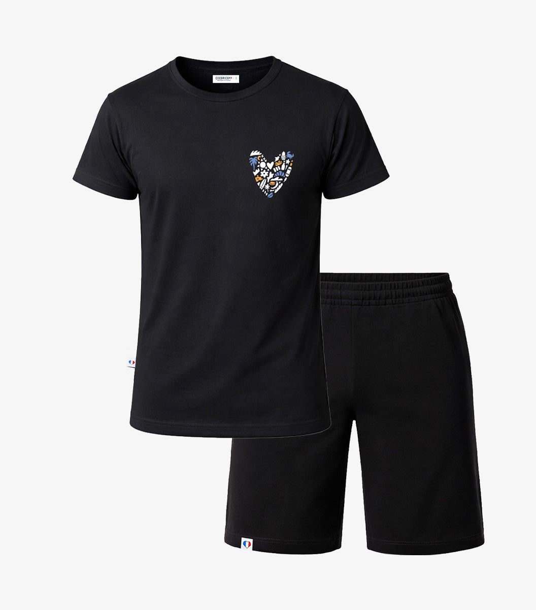 Ensemble Pyjama Homme Noir/Noir - Rêveur