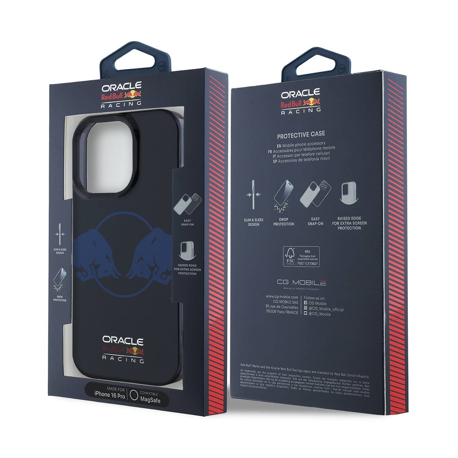 Transparent Twin Bulls iPhone Case
