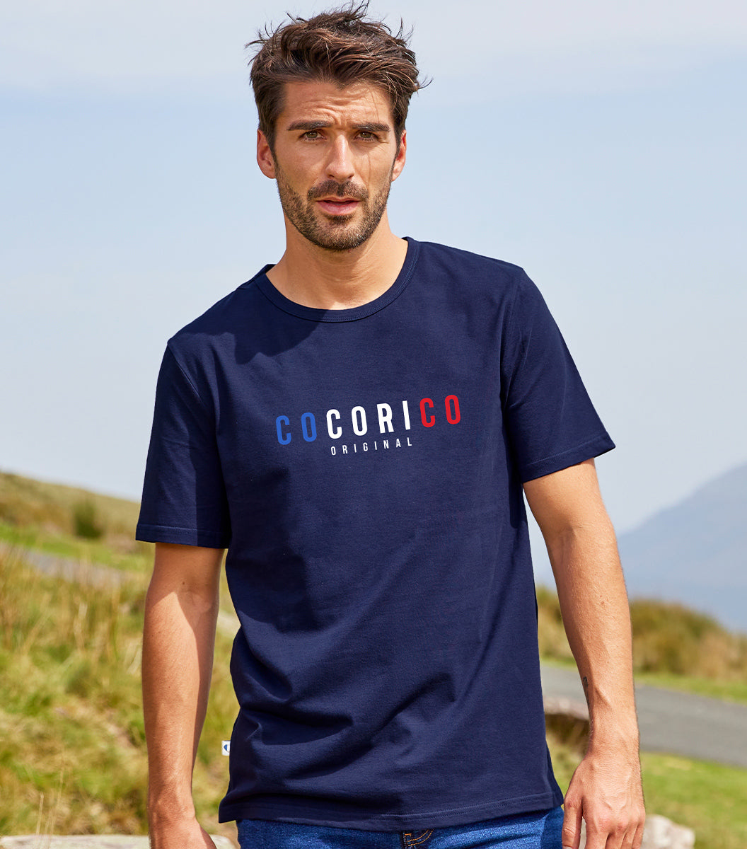 T-shirt Homme Marine - Signature