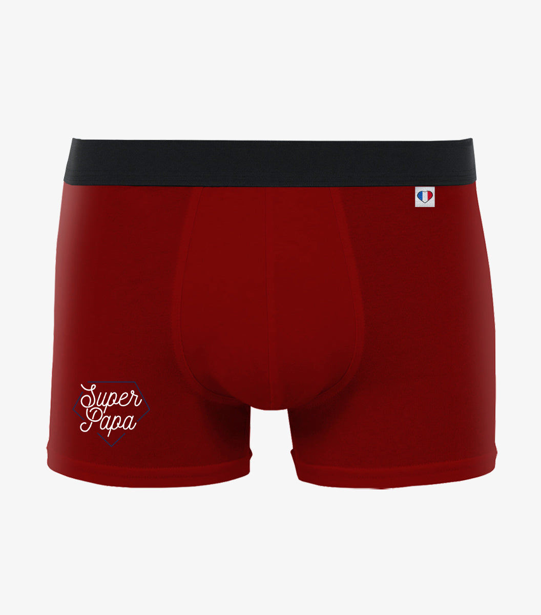 Boxer Homme Rouge - Super Papa