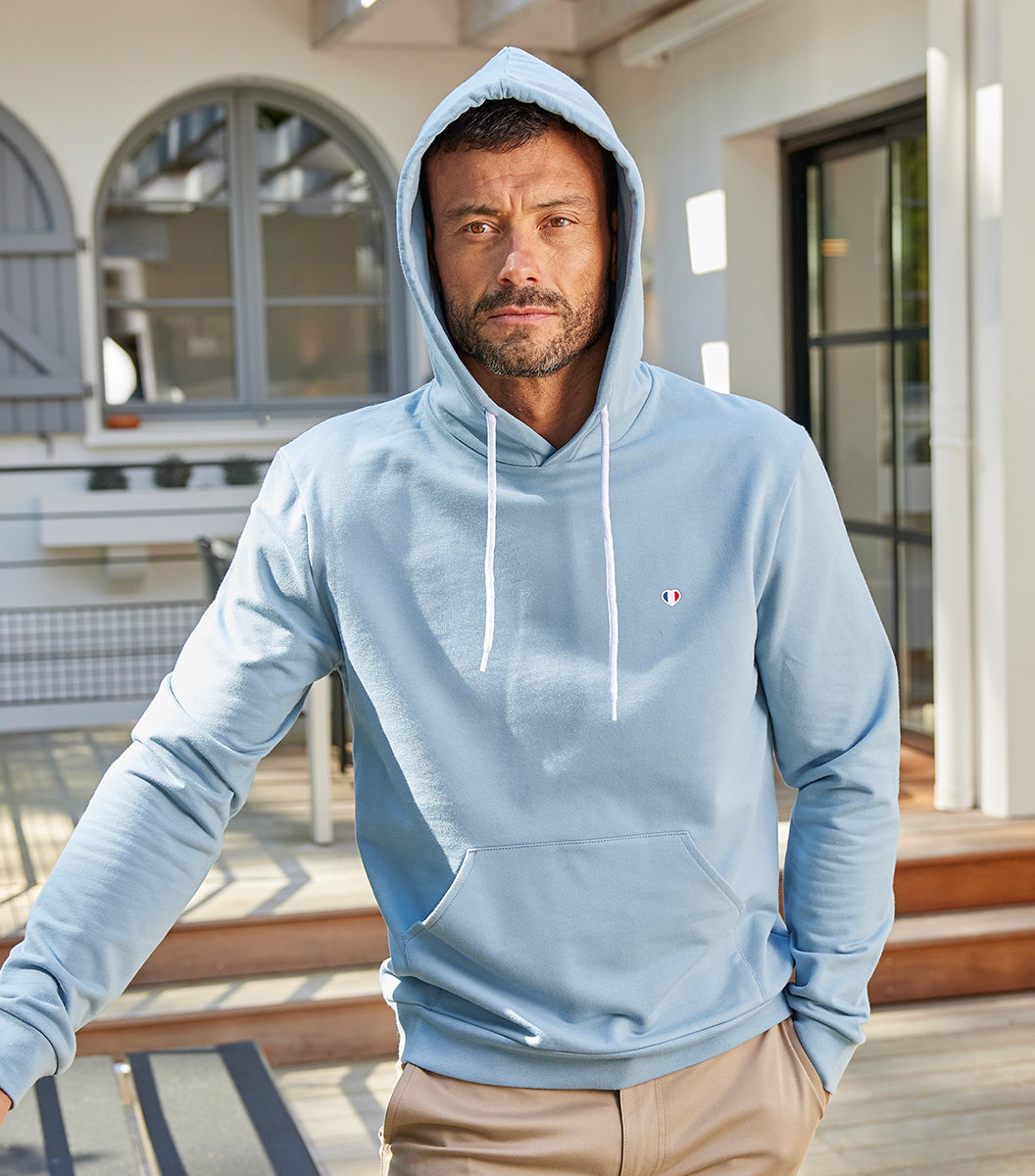 Sweat à capuche Homme Ciel - Iconique
