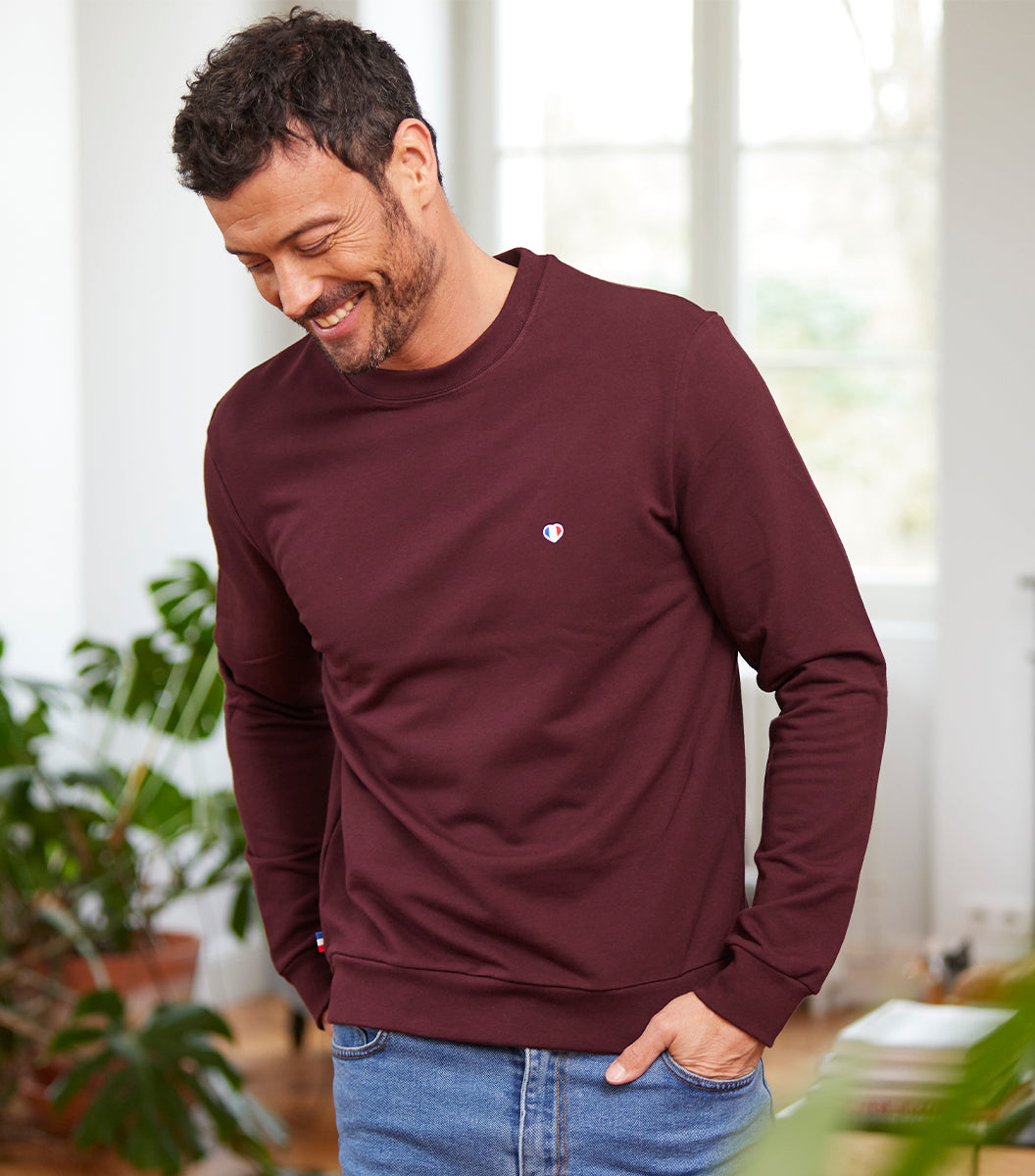 Sweat Homme Bordeaux - Iconique